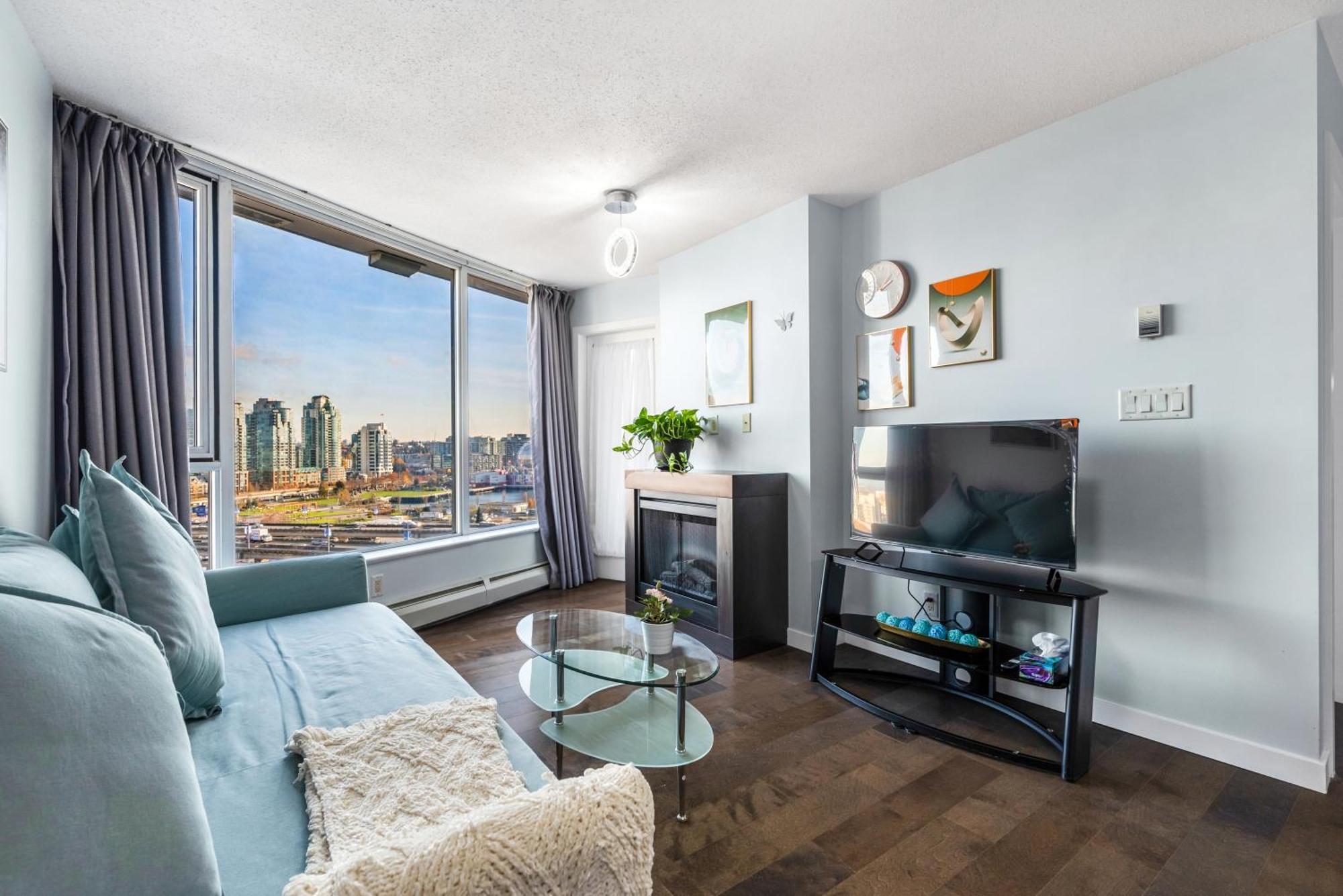 Downtown 1 Bedroom Water View Condo Ванкувер Экстерьер фото